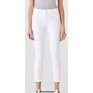 DL1961 Women's Jeans Florence Instasculpt Skinny Crop White Size 31 NWT $178
